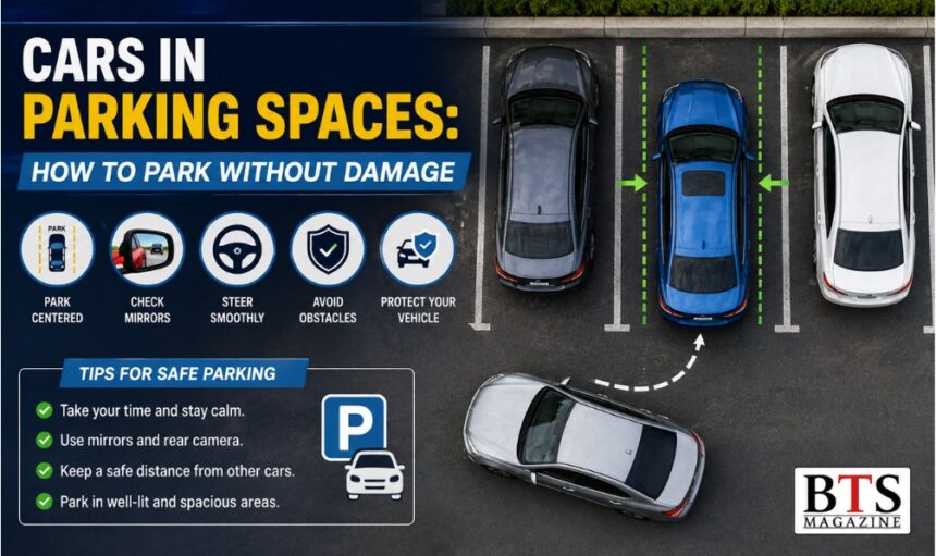 Cars in Parking Spaces: How to Park Without Damage