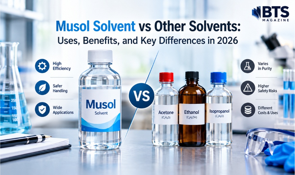 Musol solvent compared with other solvents for cleaning performance, evaporation rate, material compatibility, and safe use.