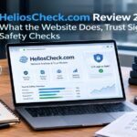 HeliosCheck.com Review 2026 showing website trust signals, security, privacy, and safety checks