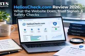 HeliosCheck.com Review 2026 showing website trust signals, security, privacy, and safety checks