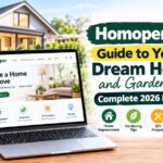 Homoper.com Guide to Your Dream Home and Gardening with a modern home, landscaped garden, and digital home improvement research.
