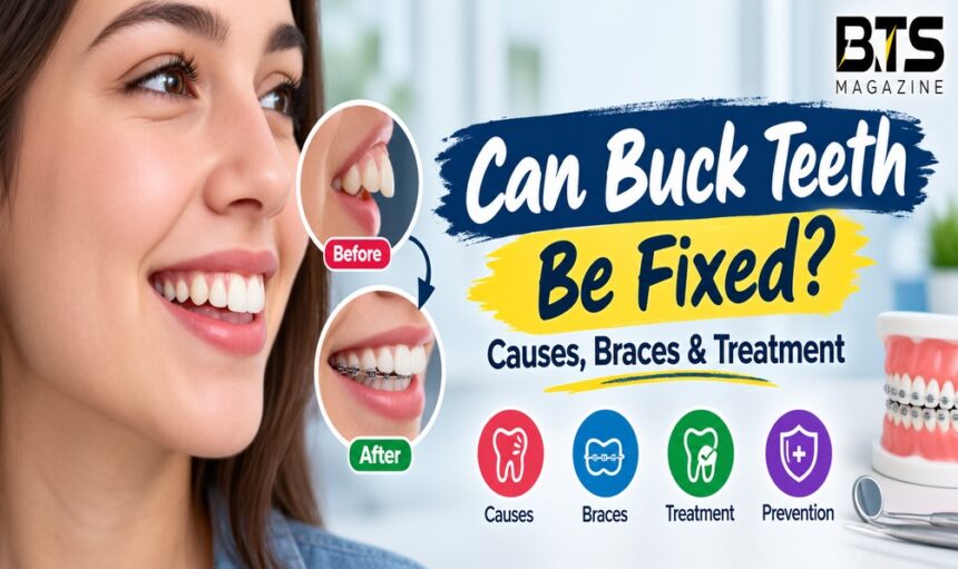 Buck teeth treatment with braces and orthodontic correction