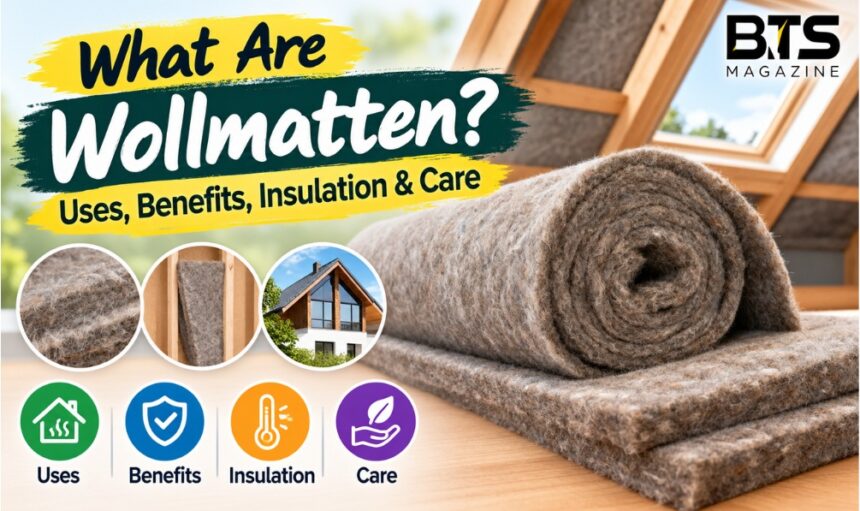 What are Wollmatten wool mats used for insulation comfort and flooring
