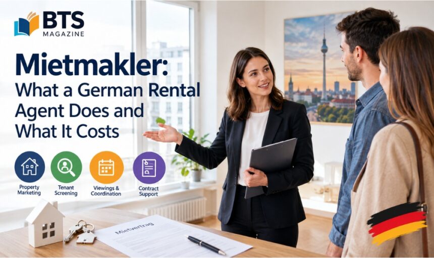 Mietmakler German rental agent helping tenants with property rental and contract