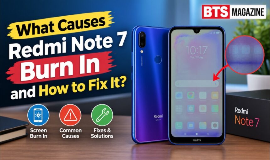 Redmi Note 7 burn-in and screen image retention problem