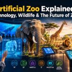 Artificial Zoo featuring digital wildlife, robotic animals, and immersive technology