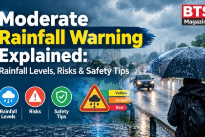Moderate rainfall warning explained with rainfall levels, risks and safety tips