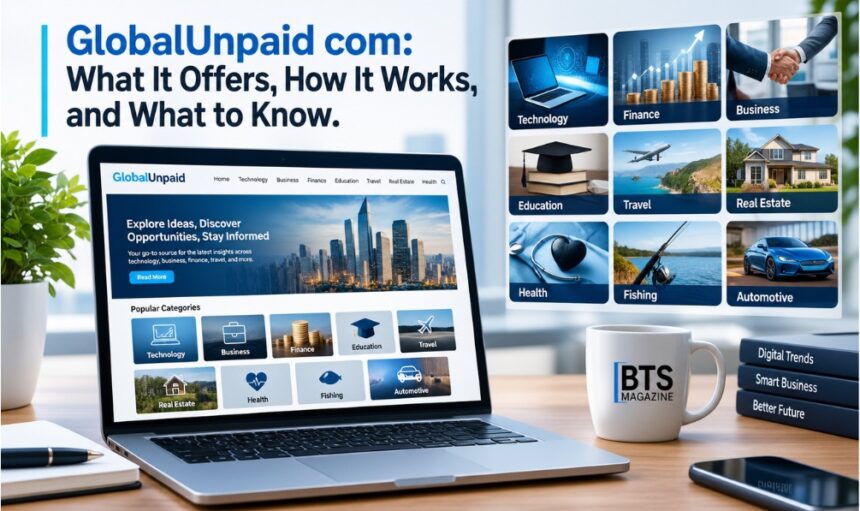 GlobalUnpaid com website guide covering content, features, and safety