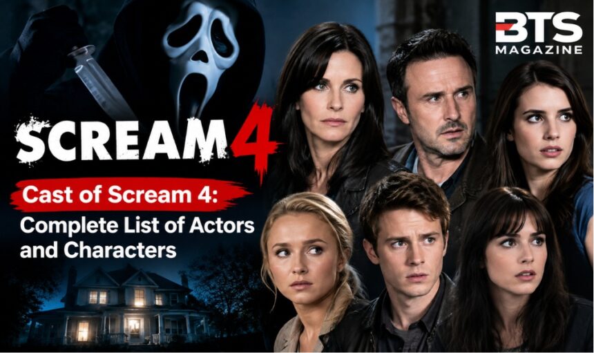 Cast of scream 4 and characters featuring the movie’s main actors