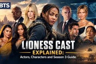 Lioness cast featuring Zoe Saldaña, Nicole Kidman and Season 3 characters