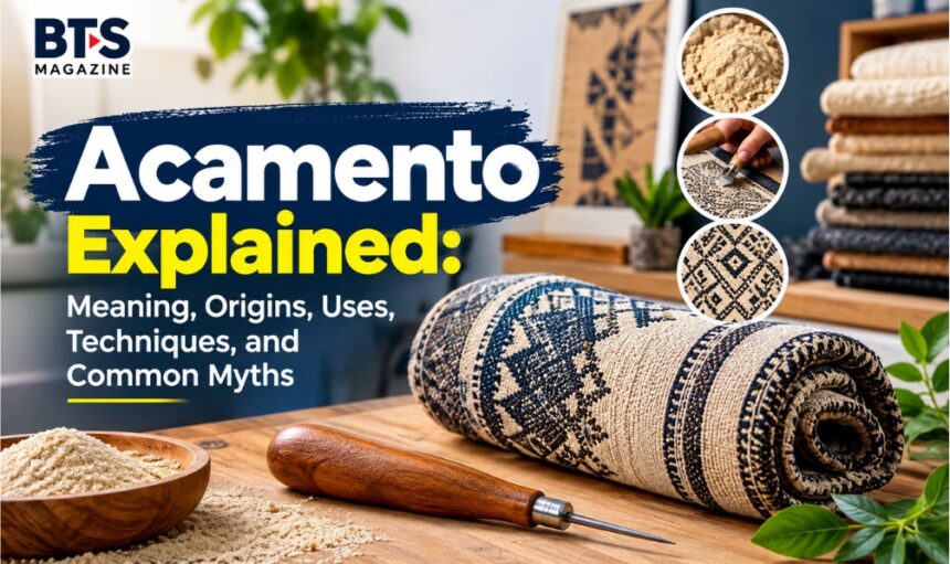 Acamento meaning, craftsmanship, finishing techniques, tools, and modern design concept