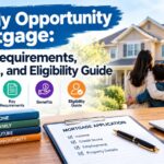 Family Opportunity Mortgage guide showing an adult child and elderly parent discussing home financing options.