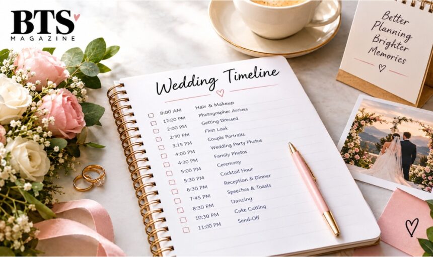 How to plan a wedding timeline hour-by-hour guide