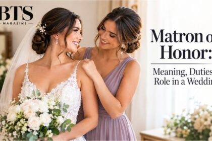 Bride with matron of honor during wedding preparation
