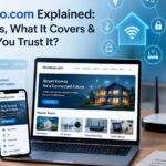 Domikyo.com explained with smart home, IoT, networking, and cybersecurity technology visuals.