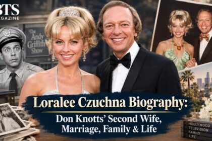 Loralee Czuchna and Don Knotts featured in a vintage Hollywood biography image