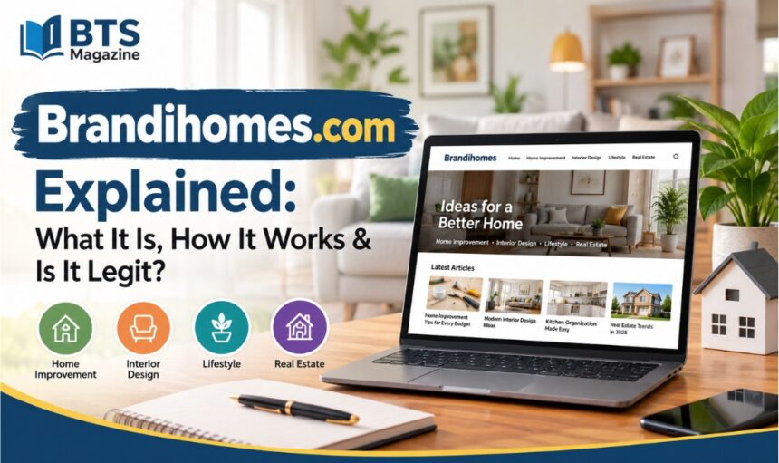Brandihomes.com explained with home improvement, interior design, lifestyle, and real estate themes