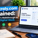 Extroly com dashboard showing task management tools for beginners