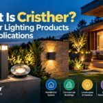 Cristher outdoor lighting products for gardens, pathways, building exteriors, and architectural spaces