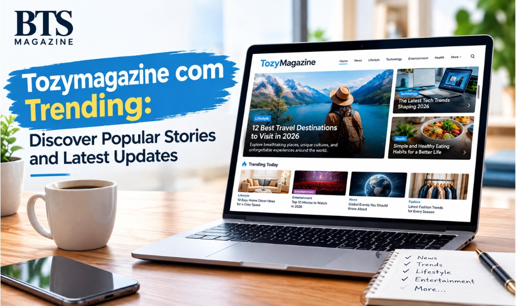 Tozymagazine com Trending guide showing online articles, popular topics, and digital magazine content.