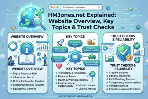 HMJones.net website guide covering business finance topics and credibility checks